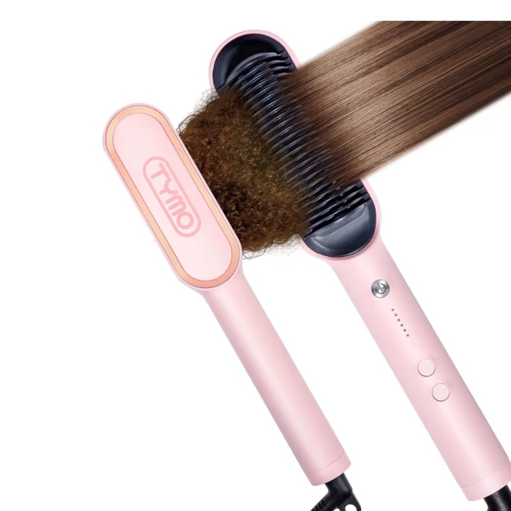 Hair Straightening Brush - Gentle Detangling & Smoothing